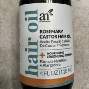 Artnaturals Organic Rosemary Castor Hair Oil + Scalp Massager Hair Growth Set